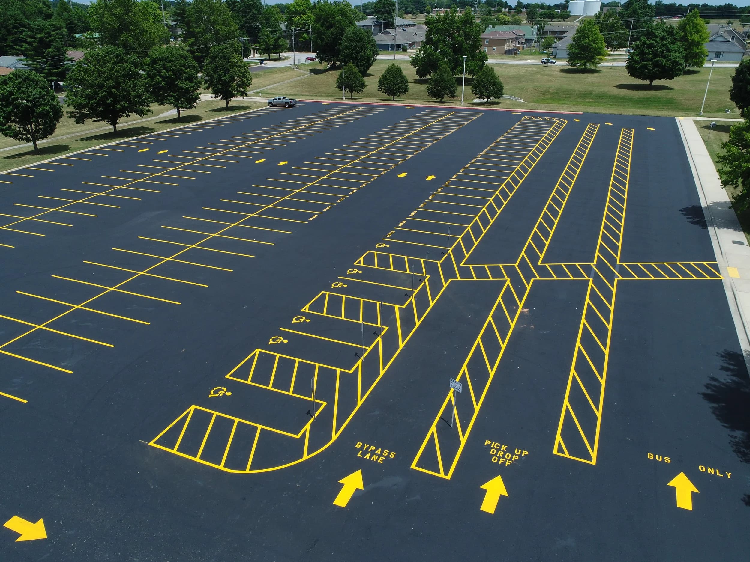 Parking Lot Striping in Wooster